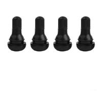 4x Valve Pneus TR412 pour chambre Air Caoutchouc EPDM 4x Valve | Alliage d'aluminium pour robuste, pas de fissures ni , noyau inclus, montage rapide jantes