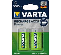 4X Varta Baby C Power Akku 3000mAh 2 Pièces Blister