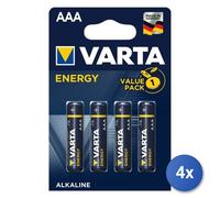 4x Varta Energy AAA Batterie Jetable Mini Stylet AAA Alcaline