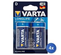 4x Varta Longlife Power D Blister 2