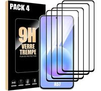 4x Verre Trempé Intégral pour Samsung Galaxy A57 5G - Protection avec Bord Noir Anti-Rayures - E.F.Connection