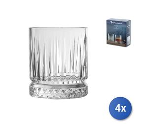 4X Verres En Verre Transparent, Elysia, Pour Whisky, 21Cl