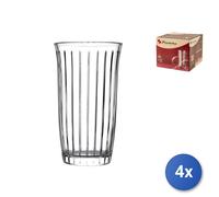 4X Verres Long Drink Joy En Verre Transparent Cl 47,5