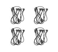 4X Vitoos Cable de Fil en Cuivre A 6 Voies Cable de Topologie D'Alimentation pour le Guitare Adaptateur de Separateur Noir