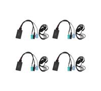 4X Voiture 5.0 Aux Câble Microphone Mains Libres Mobile TéléPhone Adaptateur D'Appel Gratuit pour 2005-2011