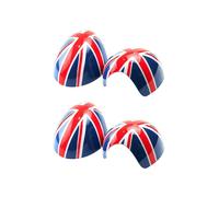 4x Voiture Côté Porte Rouge Bleu Drapeau Britannique Couvertures de Miroir pour Cooper R55 R56 R57 R58 R60 R61 Miroir Rabattable électriquement