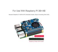 4X Waveshare Chapeau POE (C) pour Raspberry Pi 4B/3B +, Chapeau D'Alimentation sur Ethernet, Prise en Charge Du Réseau Conforme IEEE 802.3Af/At