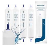 4x Wessper Filtres à eau compatibles réfrigérateur Side By Side Samsung, LG - remplacement DA29-10105J HAFEX/EXP 5231JA2010B