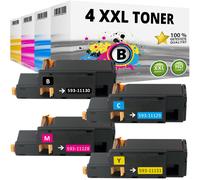 4X XXL CARTOUCHE TONER Pour DELL V53F6 7C6F7 V3W4C C1660W DWGCP LOT DE Neuf