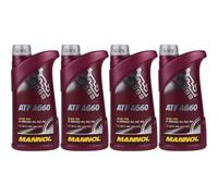 4x1 Litre Original MANNOL Huile pour Boîte à Vitesse Automatique Atf AG60 Öll