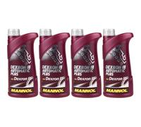4x1 Litre Original MANNOL Huile pour Boîte à Vitesse Automatique Dexron III Plus