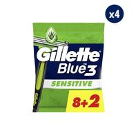 4x10 Rasoirs Jetables Blue3 Sensitive - Gillette