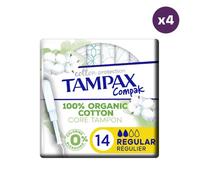 4x14 Tampons Compak Cotton Protection Super Tampax