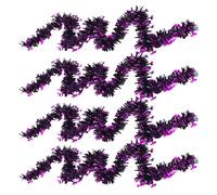 4X2M Couronne d'halloween,d'halloween Guirlande Tinsel Métallique,Décorations d'halloween,Guirlande métallique à Suspendre,Halloween Guirlande décor,Halloween Decoration Interieur (B)