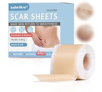 4x300cm Silicone Scar Tape,Ruban Doux pour Soins Quotidiens,ruban d'élimination des cicatrices en silicone,ruban adhésif pour Visage et Corps,Adapté à Tous Types de Peau,Doux et Respirant