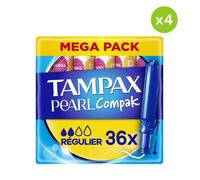 4x36 Tampons Compak Pearl Regular - Tampax