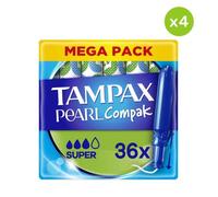 4x36 Tampons Compak Pearl Super - Tampax