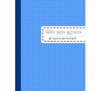 4x4 Grid Graph Paper Notebook - Light Blue Cover, 8.5 x 11 Inches, 112 Pages: Graph Paper Notebook for Math, Engineering, Drafting, and Technical Design