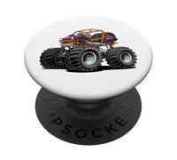 4x4 Offroad Quad ATV UTV Side by Side Cartoon Design PopSockets PopGrip Adhésif