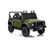 4X4 Voiture électrique enfant 12V Land Rover Defender 110SVX, verte, télécommande 2,4GHz, USB/Aux/Bluetooth, batterie lithium,