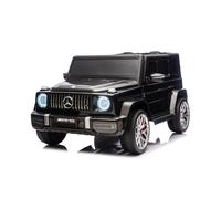 4x4 Voiture électrique enfant 2 places Mercedes-Benz G63 AMG sous licence, noire, MP3/USB/AUX/Bluetooth, batterie lithium