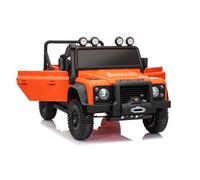 4X4 Voiture électrique enfants 12V Land Rover Defender 110 SVX, orange, télécommande 2,4 GHz, USB/Aux/Bluetooth, batterie lithium