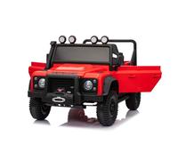 4X4 Voiture électrique enfants 12V Land Rover Defender 110 SVX, rouge, télécommande 2,4 GHz, USB/Aux/Bluetooth, batterie lithium