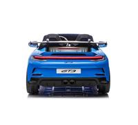 4x4 Voiture électrique enfants 2 places Porsche 911 24V, bleu, télécommande 2,4 GHz, USB/AUX, moteurs 200W, batterie lithium