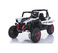 4x4 Voiture électrique enfants 24V 2 places NEUVE RSX, Blanc, 4x45W, batterie lithium, télécommande, lecteur MP3 avec entrée