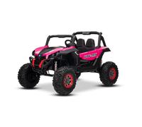4x4 Voiture électrique pour enfants 24V 2 places NEUVE RSX, Rose, batterie lithium, roues EVA, , télécommande, MP3/USB/AUX, 4x45 W