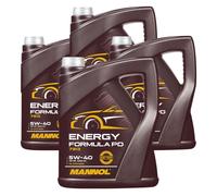 4x5 Litre Mannol Énergie Formula Pd 5W-40 huile moteur Api Sn Acea C3 MB GM VW
