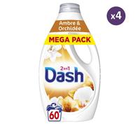 4x60 Lavages Ambre et Orchidée - Lessive Liquide - Dash