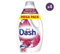4x60 Lavages Jasmin et Rose de Mai - Lessive Liquide - Dash
