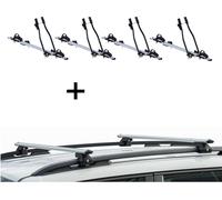 4xPorte-vélos SAGITTAR + porte-rails CRV135 compatible avec Land Rover compatible avec Rover Discovery 04-10