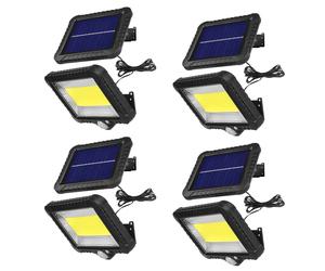 4xProjecteur solaire LED avec détecteur de mouvement Maclean IP44 5 W 400 lm