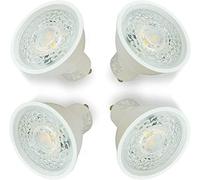 4xSweier Ampoules LED GU10 5W, Blanc froid 6000K, équivalent à un spot halogène 50W, Ampoules LED GU10 430lm, Angle de rayonnement de 38°, AC 220V,Non-dimmable