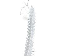 4Yards White Black Pearl Beaded Lace Fabric Embroidered Sewing Accessories 1.2CM Wide(White)