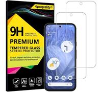4youquality Lot de 2 films de protection d'écran en verre trempé pour Google Pixel 8A (6,1 pouces), Film de Protection Téléphone Portable [LifetimeSupport] [Résistant aux chocs] [Anti-rayures]