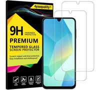 4youquality Lot de 2 films de protection d'écran en verre trempé pour Samsung Galaxy A16 et A26 5G, [LifetimeSupport] [Résistant aux chocs] [Anti-rayures]