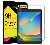 4youquality Lot de 2 films protecteurs d'écran pour iPad 9e/8e/7ème génération (10,2", modèle 2021/2020/2019), film en verre trempé, anti-rayures, résistant aux chocs