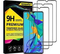 4youquality [Lot de 3] [Couverture complète] Protecteur d'écran pour Huawei P30, Film en verre trempé [Couverture complète] [LifetimeSupport] [Anti-rayures] [Anti-éclats]