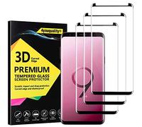 4youquality Lot de 3 films de protection d'écran en verre trempé pour Samsung Galaxy S9 Plus/S9+, couverture complète, résistant aux rayures