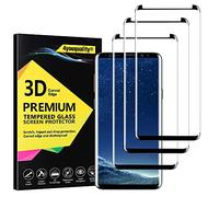 4youquality [Lot de 3 films de protection d'écran pour Samsung Galaxy S8 Plus S8+ - Film en verre trempé [LifetimeSupport] [Couverture complète] [Résistant aux rayures] Protection d'écran pour Samsung