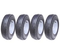 5.00-10 trailer wheel, 4ply, high speed, road legal, 355kgs, 500x10 72N set of 4
