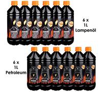 (5,00€/1l) Set 6 L pétrole poêle pétrole lampe pétrole lampe pétrole Flameup