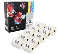 5,000 Zebra 100mm x 150mm Thermique Directe Papier Étiquettes (500 étiquettes par rouleau) pour Imprimante Zebra - 10 Rouleaux