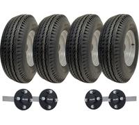 5.00x10 High Speed Twin Axle Trailer Kit Road Legal 4 Wheels & ALKO Axles 750kgs