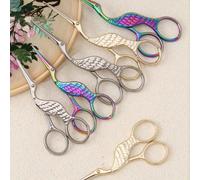 5,04 pouces, 4,06 pouces, grandes/petites ciseaux de grue de nouvelle taille, set grande + petite, ciseaux de métier vintage, ciseaux à tissu de couture, ciseaux à broderie, coupe-fil de point de croi