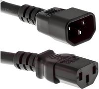 5,0M Extension De Câble De Réfrigérateur - Iec C13 À C14 - Câbles D'Alimentation Rallonge De Courant - Connecteur Droit C13 Sur Prise C14 - Pc Moniteur Beamer Imprimante - Noir