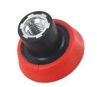 5,1 cm et 7,6 cm pour disque de polissage M14 - Support de tampon de ponçage éponge rouge et noir compatible avec polisseuse rotative, construction en métal + PVC (5,1 cm)